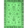 thumbnail image 1 of Ahgly Company Indoor Rectangle Abstract Emerald Green Modern Area Rugs, 6' x 9', 1 of 4