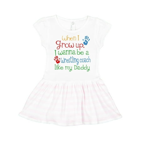 

Inktastic Wrestling Coach like Daddy Gift Toddler Girl Dress