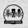 thumbnail image 2 of Craftnamesign Custom Gardening Tool Metal Wall Art LED Light, Custom Farming Name Sign Home Decor, 2 of 5