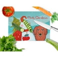 thumbnail image 2 of Carolines Treasures Snowman with Longhair Red Dachshund Glass Cutting Board Large 12H x 16W multicolor, 2 of 2