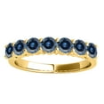 thumbnail image 2 of Aonejewelry 1 Ct. Ttw Round Brilliant Cut Blue Diamond Ring In 10K Yellow Gold, 2 of 4