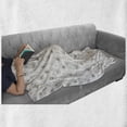 thumbnail image 6 of Flower Soft Flannel Fleece Throw Blanket, Autumn Season Hellebore Flowers Ornamental Composition of Botany Garden, Cozy Plush for Indoor and Outdoor Use, 60" x 80", Dark Green and Ivory, by Ambesonne, 6 of 6