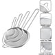 thumbnail image 2 of Coladores de Malla Fina de Acero Inoxidable, Coladores de Cocina Harina para Hornear Colador de Pasta con Mango Largo, 4 Medidas Diferentes (8.5cm, 12cm, 18cm, 22cm), 2 of 5
