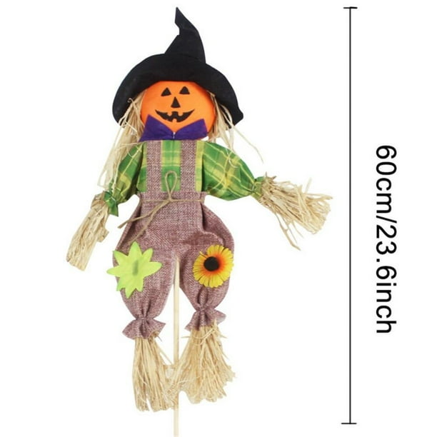 Halloween Harvest Scarecrow Decor Fall Scarecrows Garden Small Autumn