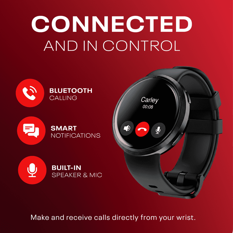 Reebok STRIDE Smartwatch with AMOLED Display in Black photo 3