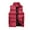 Vermilion_08#916A, variant on Hearthz Mens Puffer Vest Flannel Sleeveless Stand Collar Men's Jacket Full Zipper Winter Warm Vest for Men Outerwear with Pocket