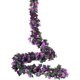 thumbnail image 1 of Guirnalda de rosas artificiales, 3 unidades, 135 flores, guirnalda de flores falsas para decoración de bodas, hogar, jardín, fiesta (morado), 1 of 4