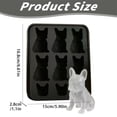thumbnail image 2 of French Bulldog Ice Cube Mold, 6 Hole Fun Animal Shapes Large French Bull Dog IceCube Tray, 3D Plastic Dog Shape Ice Tray for Whiskey,Cocktail,Bourbon,Cute Novelty French Bulldog Gifts for Decor, 2 of 6