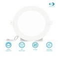 thumbnail image 3 of INFIBRITE 6 Inch 6000K Clear White 12W 1050LM LED Ceiling Light Kit, Dimmable, Wet Rated (24 Pack), 3 of 12