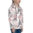 thumbnail image 3 of Balery Paris Pattern Boys Hoodie, Youth Pullover Hooded Sweatshirt, Kangaroo Pocket Hoodie for Kids Girls -, 3 of 6