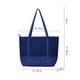 thumbnail image 2 of Bolsos de mano de mujer de gran capacidad, bolsas de hombro tipo Tote, cuero suave, azul, 2 of 6