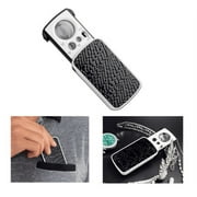 "Juslike Jewelers Magnifying Glass Bundle Lighted Slide Out Pocket with 30x 60x 90x Lenses and LED Light; Ideal for Jewelers, Coin & Stamp Collectors"
