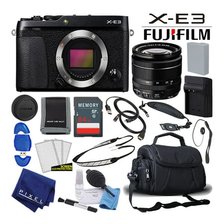 Fujifilm X-E3 X-Series 24.3 MP Mirrorless Digital Camera w/ XF 18-55mm Lens (Black) Mid-Range (Best Mid Range Mirrorless Camera)
