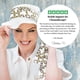 thumbnail image 4 of Fiorella (Cadena Dorada Blanca) Sombrero y Bufanda de Verano de Moda de Lujo para Mujer, Gorro para el Sol / Sombreros para el Sol / Sombrero de Playa / Protección UPF 50+ / Talla Nica / Regalo para Ella, 4 of 8