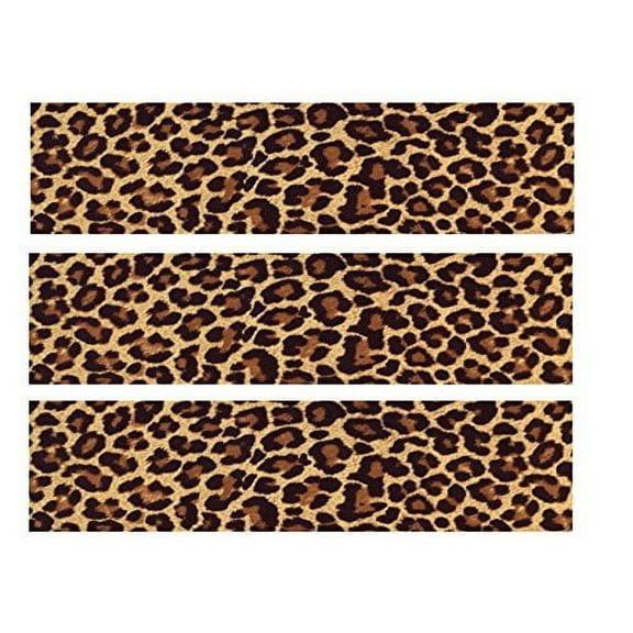Dark Leopard Edible Icing Image Cake Border Strips Decoration Frosting Sheet Strips