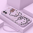 thumbnail image 2 of Cute Hello Kitty Phone Case For iPhone 15 14 13 12 11 Pro Max Mini X XR XSMAX SE 8 7 6S Plus Soft Liquid Silicone Cover RJ, 2 of 6