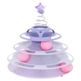thumbnail image 2 of Interactive Cat Toy,Cat Toy Roller 3 Cat Ball Toy Cat Turntable Track Toy Finest Materials, 2 of 12