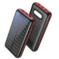 thumbnail image 1 of Banco de energía solar 30000mah Banco de energía de gran capacidad Banco de energía USB con luces kaili Sencillez, 1 of 5