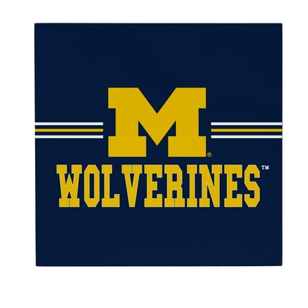 Michigan Wolverines 12" x 12" Wood Wall Sign