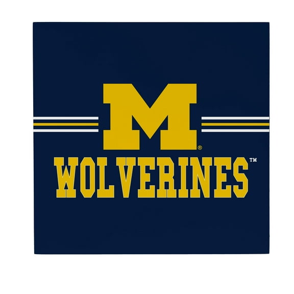 Michigan Wolverines 12" x 12" Wood Wall Sign