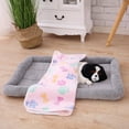 thumbnail image 3 of All Season Thick Plush Dog Bed for Crate, Chew Resistant Orthopedic Pet Mat with Waterproof Bottom & Non-Slip Base, Soft Cat Bed Gray, 20x13 Inches, 3 of 5