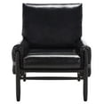 thumbnail image 4 of SAFAVIEH Oslo Modern Style Mid Century Tufted Arm Chairs, Black (34.7 in. W x 32.1 in. D x 37.1 in. H), 4 of 14
