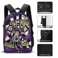 thumbnail image 3 of Beetlejuice Backpack 3 Piece Set Bookbag Fashion Pattern School Bag Daypack Combination, 3 of 8