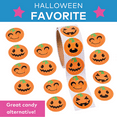 thumbnail image 3 of Fun Express 100 per roll Jack o Lantern Pumpkin Face Halloween Roll Stickers, 3 of 4
