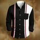 thumbnail image 5 of Eres Más Que una Camisa de Puntuación de Prueba para Hombre de Manga Larga Impresa Casual con Cuello en V, 5 of 5