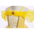 thumbnail image 4 of Vestidos de Halloween con pompones para niños Vestidos de princesa Vestidos amarillos, 4 of 6