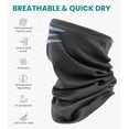 thumbnail image 2 of Merino.tech Merino Wool Ski Neck Gaiter - Face Mask Neck Warmer for Men & Women Charcoal Pack of 2, 2 of 6