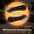 thumbnail image 4 of Meat Thermometer Digital - Paysean Instant Read Meat Thermometer with Auto Rotating Backlit Display, IP67 Waterproof for Cooking, Grilling, BBQ, Candy, Liquid, Beef - Gifts for Men/Chefs, 4 of 5