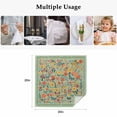 thumbnail image 5 of Boho Green Flowers Cloth Napkins, Spring Abstract Watercolor Floral Leaf Washable and Reusable Dinner Napkins Set of 2, Table Napkin for Kitchen Party Birthday Wedding Hotel Housewarming 20"x20", 5 of 9