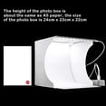 thumbnail image 3 of Mini Photo Studio Light Box, Photo Shooting Tent kit, Portable Folding Photography Light Tent kit with 2 LED Panels and 6 Colors Backdrops, for Small Size Products, 3 of 7