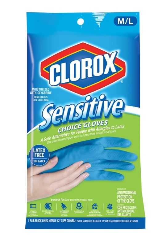 Clorox Sensitive Choice Gloves, Medium/Large