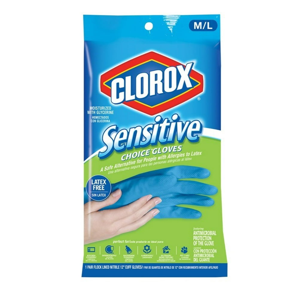 Clorox Sensitive Choice Gloves, Medium/Large