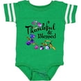 thumbnail image 3 of Inktastic Thankful and Blessed Inspirational Saying with Flowers Boys or Girls Baby Bodysuit, 3 of 5