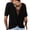 Black, variant on Womens Open Back Workout Tops Loose Short Sleeve Athletic Gym T Shirts