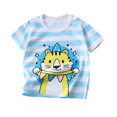 thumbnail image 2 of Cethrio Toddler Boys T Shirts, Summer Casual Cotton Short Sleeve Graphic Tees Blue Size 3-4 T, 2 of 3