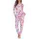 thumbnail image 2 of Camisón de Navidad para mujer, para el hogar de manga larga ropa de dormir, pijama informal y acogedor, pijama estampado a pedido, otoño, 2 of 4