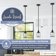 thumbnail image 2 of Prominence Home Lincoln Woods 1 Light Kitchen Island Linear Pendant Bar Light, 2 of 9