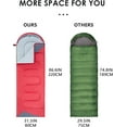 thumbnail image 3 of Sleeping Bags for Adults Backpacking Lightweight Waterproof- Cold Weather Sleeping Bag for Girls Boys Mens for Warm Camping Hiking Outdoor Travel Hunting with Compression Bags, 3 of 14