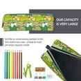 thumbnail image 5 of Cauagu Cartoon Frog Print Leather Pencil Pen Case - Stationery Bag Portable Stationery Bag Big Capacity Pencil Pouch Cosmetic Organizer Bag for Men & Women, 5 of 7