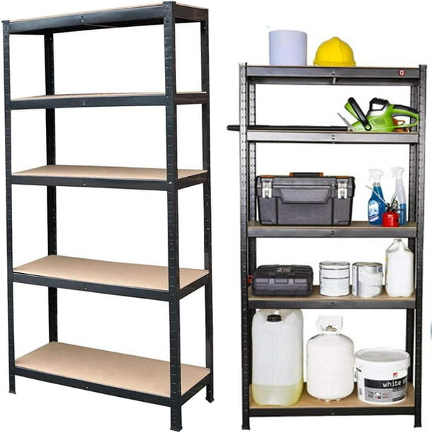 Dayplus 5Shelf Heavy Duty Metal Muscle Rack Garage Shelving Storage