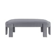 thumbnail image 5 of OakvillePark Veywood Velvet Bench, Gray, 5 of 6