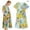Green, variant on Lilgiuy Summer Maternity Dress for Women Pregnant Dress for Vocation Beach Floral V-neck Short Sleeve High Waist Swing Maxi Dress