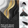 thumbnail image 3 of Black White Gold Wave Marble Kitchen Rugs Sets Of 3,Kitchen Runner Rugs Non Skid Washable,Decorative Kitchen Floor Mats for Kitchen,Sink,Laundry,17"x30"+ 17"x47" + 17"x59", 3 of 6