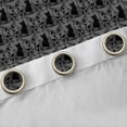 thumbnail image 4 of Feelyou Women Damask Floral Curtains Pack of 2 (52x84 Each), Grey Cat Window Curtains, 4 of 6