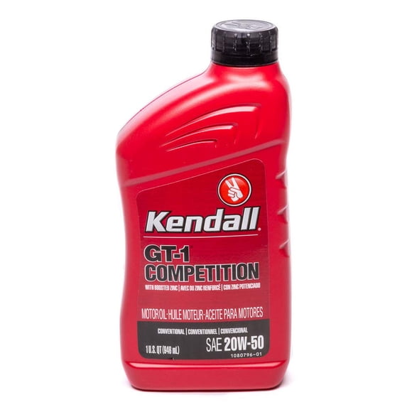 Aceite de motor Kendall GT-1 High Performance 20W50, botella de 1 L