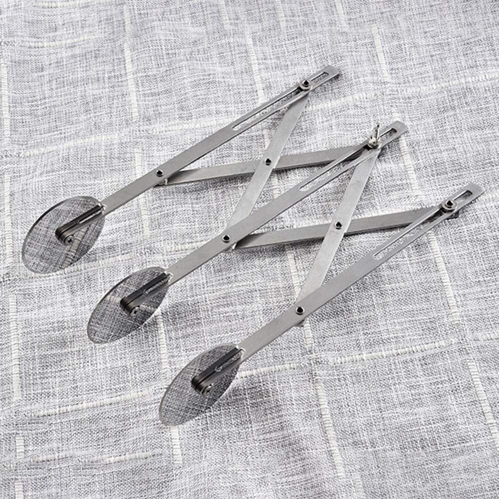 Dough Cutter, Cake Divider, 3 Cutting Wheels, Pastry Wheels, Adjustable